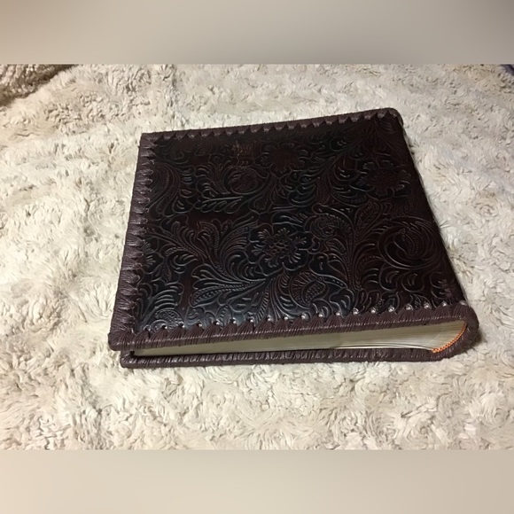 Tooled Leather Photo Album - Picture 2 of 3